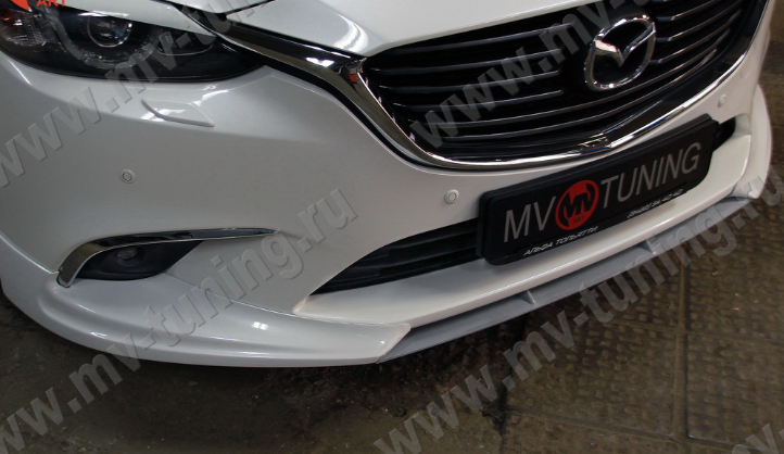 Спойлер-Вставка между клыками "SkyActivSport" для Mazda 6 (2015-н.в.) купить недорого с доставкой в Тихвин