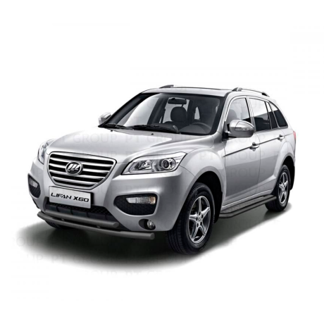 Защита переднего бампера двойная d63/51мм ШАГРЕНЬ (ППК) LIFAN X60 (2012-2016 г.в.) купить недорого с доставкой в Тихвин