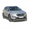 Защита порогов «Труба» (d76) для Hyundai Santa Fe (2012-2016)(Окрашенное) купить недорого с доставкой в Тихвин