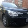 Защита радиатора "Standart" Chevrolet Cobalt (2013-н.в.) низ, чёрная купить недорого с доставкой в Тихвин