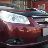Защита радиатора "Standart" Chevrolet Epica (2006-2013) чёрная купить недорого с доставкой в Тихвин