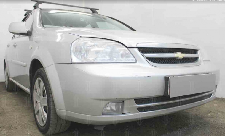 Защита радиатора "Standart" Chevrolet Lacetti седан (2004-2013) чёрная купить недорого с доставкой в Тихвин
