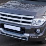Накладка (юбка) переднего бампера "Broomer Design" (Без ДХЛ) для Mitsubishi Pajero IV (2006-2015) купить недорого с доставкой в Тихвин