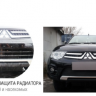 Защита радиатора "Standart" Chevrolet Trailblazer (2012-2015) чёрная купить недорого с доставкой в Тихвин