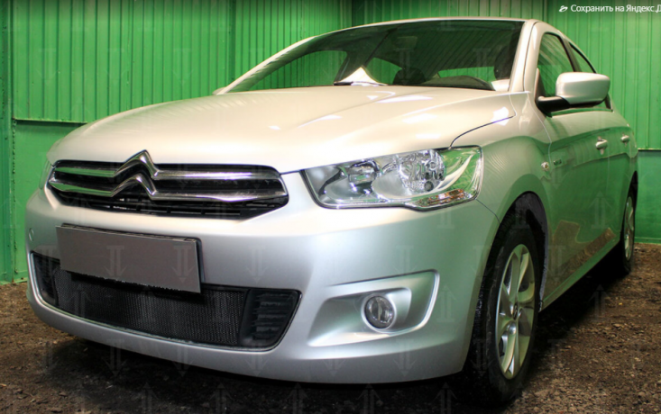 Защита радиатора "Standart" Citroen C-Elysee (2012-2017) чёрная купить недорого с доставкой в Тихвин
