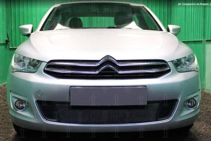 Защита радиатора "Standart" Citroen C-Elysee (2012-2017) чёрная купить недорого с доставкой в Тихвин
