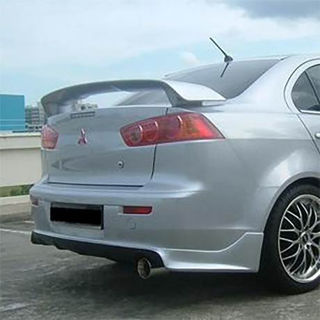 Накладка (юбка) заднего бампера "Zodiak" var №1 для Mitsubishi Lancer X (2007-2016) купить недорого с доставкой в Тихвин