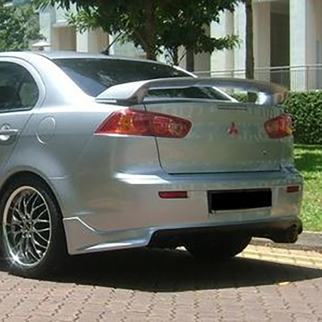 Накладка (юбка) заднего бампера "Zodiak" var №1 для Mitsubishi Lancer X (2007-2016) купить недорого с доставкой в Тихвин
