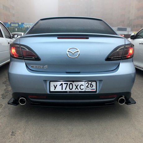 Комплект сплиттеров "KENSTYLE" для Mazda 6 GH (передний сплиттер спорт дорестайлинг 2008-2011) купить недорого с доставкой в Тихвин