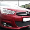 Защита радиатора "Standart" Citroen C4 (2010-2015) чёрная купить недорого с доставкой в Тихвин
