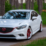Капот "SkyActivSport" var №1 (с глухими жабрами) для Mazda 6 (2013-н.в.) купить недорого с доставкой в Тихвин