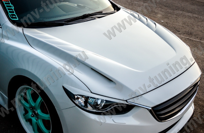 Капот "SkyActivSport" var №1 (с глухими жабрами) для Mazda 6 (2013-н.в.) купить недорого с доставкой в Тихвин