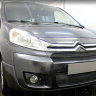 Защита радиатора "Standart" Citroen Jumpy рестайлинг (2012-2017) верх, чёрная купить недорого с доставкой в Тихвин