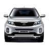 Защита переднего бампера двойная d63/51мм (НПС) KIA Sorento (2014-2020 г.в.) купить недорого с доставкой в Тихвин