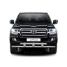 Защита переднего бампера двойная с пластинами d63/63мм (НПС) Toyota Land Cruiser 200 (2014-н.в.) купить недорого с доставкой в Тихвин