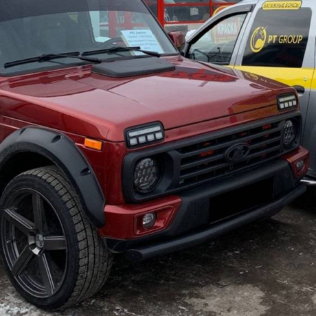 Бампер передний "Urban" под ПТФ для L@DA 4x4 Urban купить недорого с доставкой в Тихвин