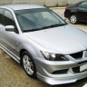 Накладка (юбка) переднего бампера "EVO" (Для бампера EVO) для Mitsubishi Lancer IX (2003-2009) купить недорого с доставкой в Тихвин