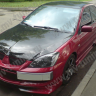 Крепление гос. номера в стиле "EVO" (текстурный пластик) для Mitsubishi Lancer IX (2003-2009) купить недорого с доставкой в Тихвин