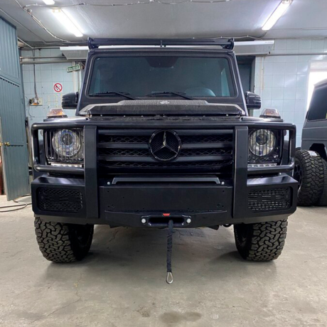 Силовой передний бампер W463 G350 CDI для Mercedes-Benz G-Class (без кенгурятника) купить недорого с доставкой в Тихвин