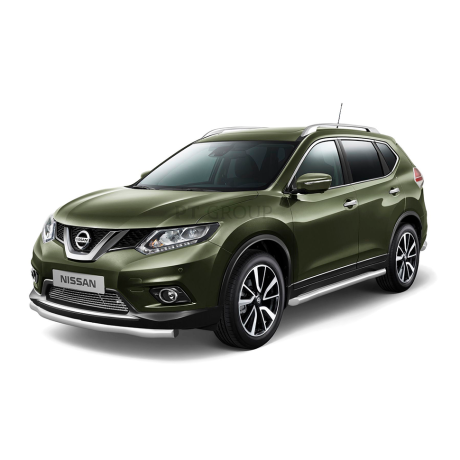 Накладка на решетку бампера (Без парктроника) O10мм (НПС) NISSAN X-Trail (2015-н.в.) купить недорого с доставкой в Тихвин