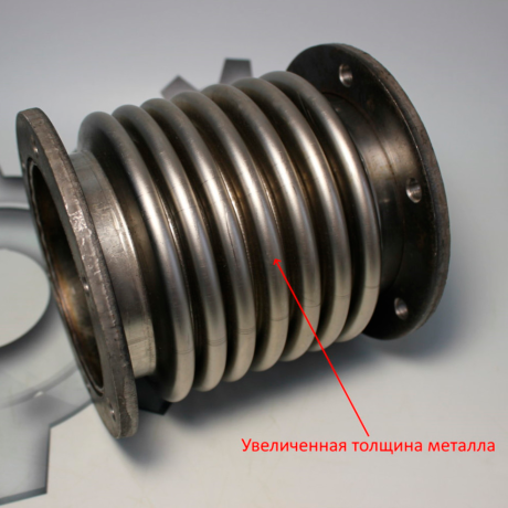 Сильфон (внутр.d=100мм, фл.круглый, увел.ресурс), (трактор К-744,Т-15,Т-221, катер КС-101,104,110) 700.00.10.070 купить недорого с доставкой в Тихвин