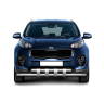 Защита переднего бампера двойная с пластинами d63/63мм (НПС) KIA Sportage (2016-н.в.) купить недорого с доставкой в Тихвин