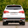 Защита заднего бампера двойная угловая d63/51мм (НПС) HAVAL H6 (2014-н.в.) купить недорого с доставкой в Тихвин