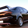 Накладки на пороги "2.0" для Mitsubishi Lancer X (2007-2016) купить недорого с доставкой в Тихвин
