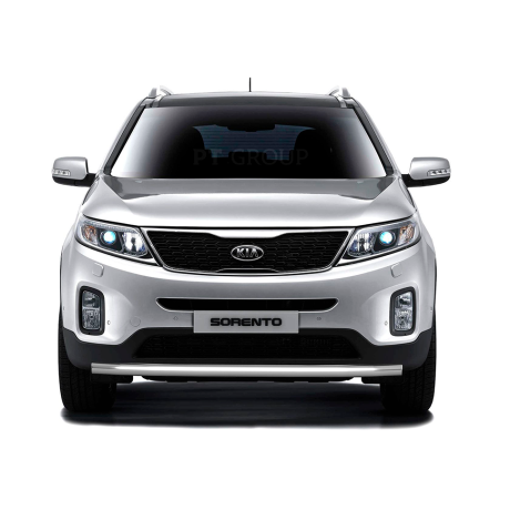 Защита переднего бампера одинарная d63мм (НПС) KIA Sorento (2014-2020 г.в.) купить недорого с доставкой в Тихвин