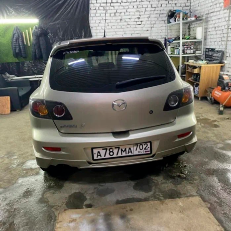 Накладка (юбка) на задний бампер для Mazda 3, хэтчбэк (2003-2009) купить недорого с доставкой в Тихвин