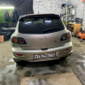 Накладка (юбка) на задний бампер для Mazda 3, хэтчбэк (2003-2009) купить недорого с доставкой в Тихвин
