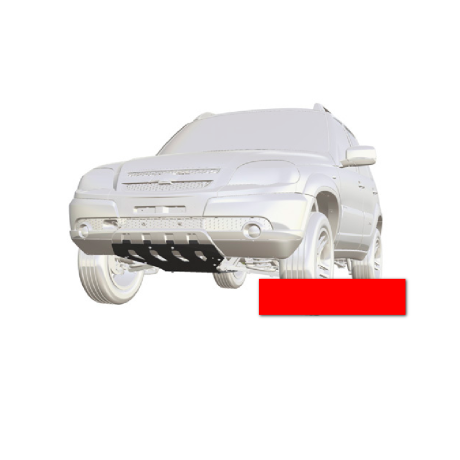 Защита двигателя и переднего редуктора для Chevrolet Niv@ SE (Сталь 3 мм), окраска 3-х слойная купить недорого с доставкой в Тихвин