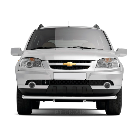 Защита переднего бампера одинарная d63мм (НПС) CHEVROLET Niv@ 2009-2020/ L@DA Niv@ 2020- купить недорого с доставкой в Тихвин