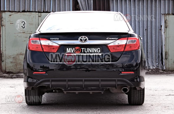 Диффузор заднего бампера var №1 (под окраску) для Toyota Camry XV50 (2012-2014) купить недорого с доставкой в Тихвин
