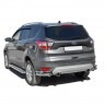 Защита заднего бампера «Уголки двойные» (d63,5) для Ford Kuga (2016-н.в.)(Окрашенное) купить недорого с доставкой в Тихвин