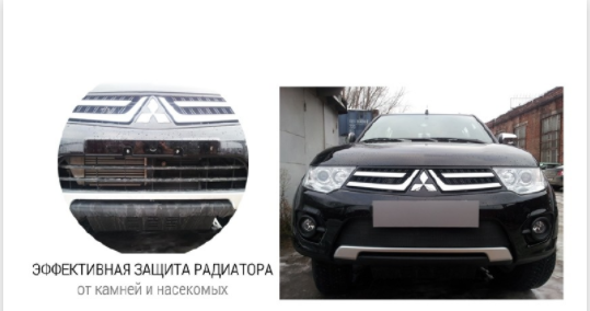 Защита радиатора "Standart" Chery M11 (2010-2016) чёрная купить недорого с доставкой в Тихвин