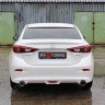 Диффузор заднего бампера var №2 (с килями) для Mazda 3 (2013-н.в.) купить недорого с доставкой в Тихвин